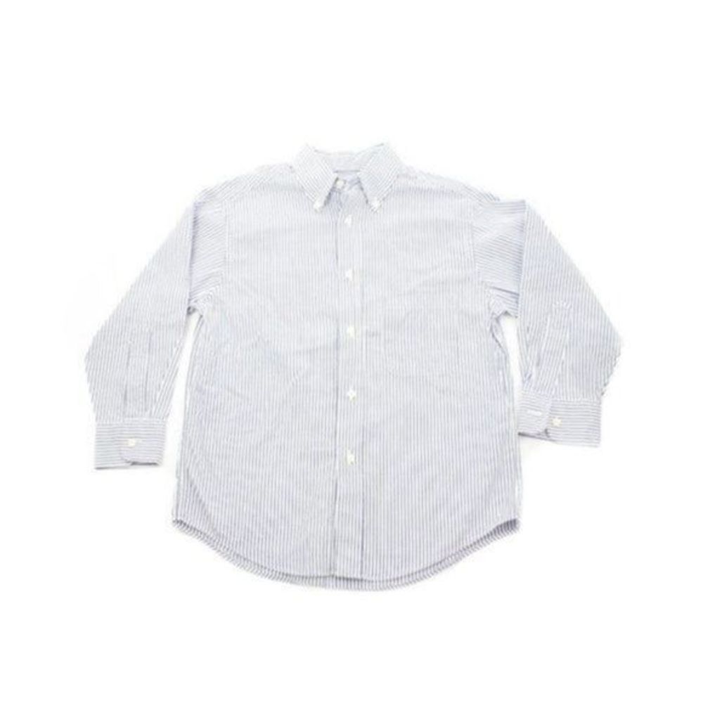 BEST & CO. Blue & White Striped Button Down